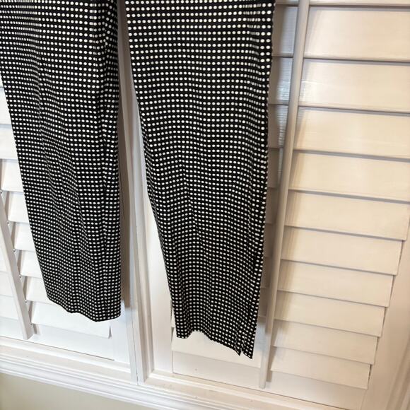 Talbots Black and White Polka Dot Dress Pants Size 8 - Picture 5 of 8